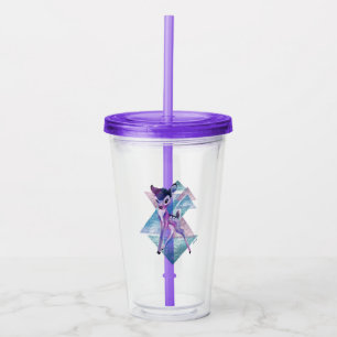 Bambi Geometric Aurora Graphic Acrylic Tumbler