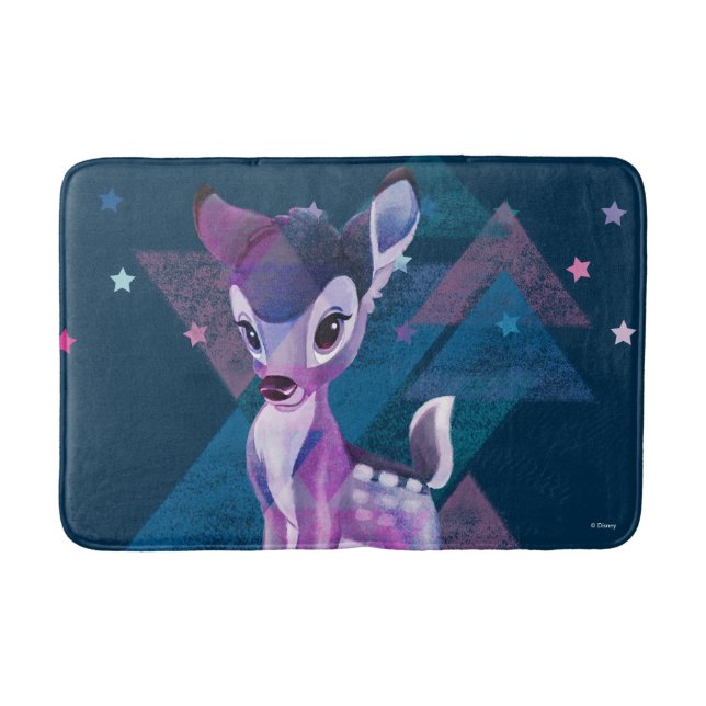 Bambi Geometric Aurora Graphic Bath Mat (Front)