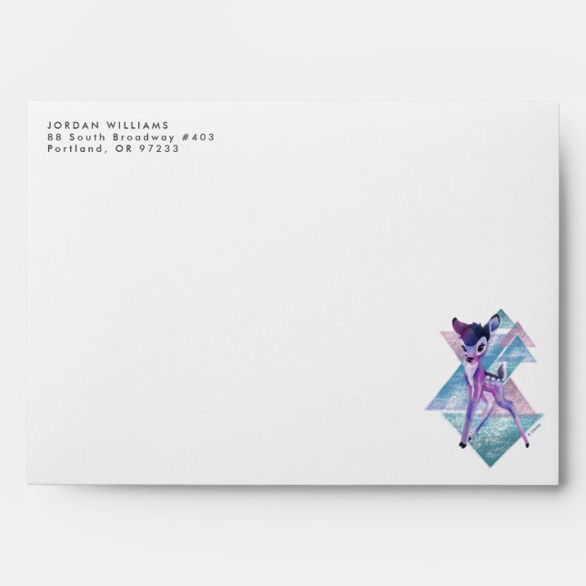 Bambi Geometric Aurora Graphic Envelope (Front)