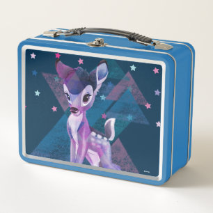 Bambi Geometric Aurora Graphic Metal Lunch Box