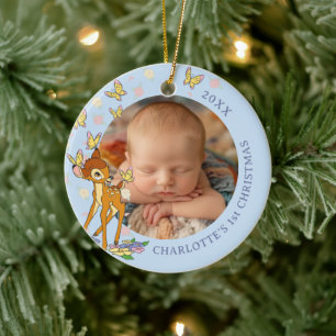 Bambi Holiday Wish Ceramic Ornament