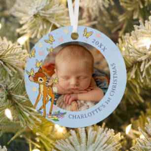 Bambi Holiday Wish Metal Ornament