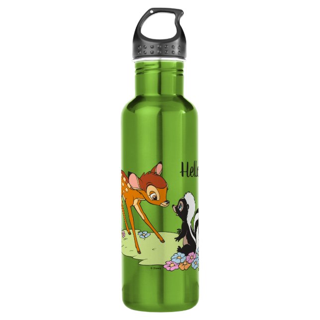 Bambi Meeting Flower 710 Ml Water Bottle (Front)