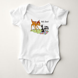 Bambi Meeting Flower Baby Bodysuit