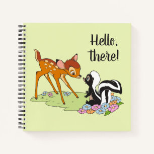 Bambi Meeting Flower Notebook