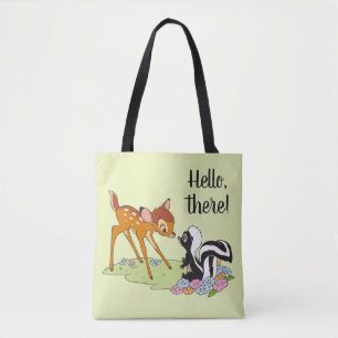 Bambi Meeting Flower Tote Bag