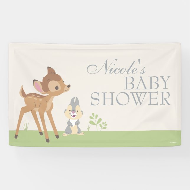 Bambi | Neutral Baby Shower Banner (Horizontal)