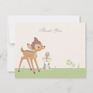 Bambi   Neutral Baby Shower Thank You Card