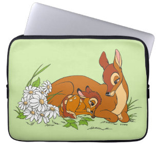 Bambi Resting With His Mother Laptop Sleeve
