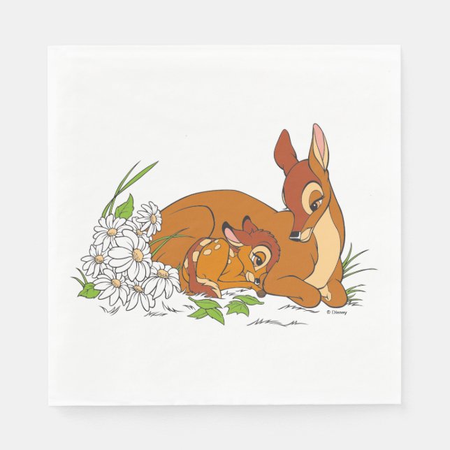 Bambi Resting With His Mother Napkin (Front)
