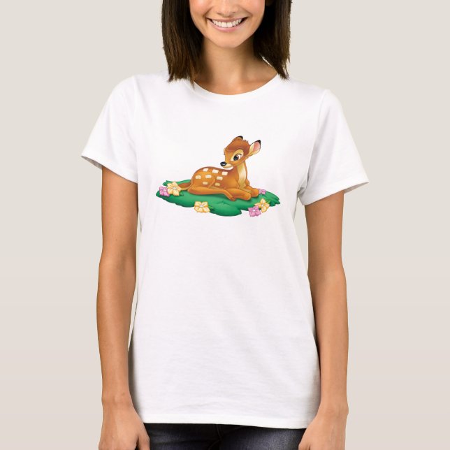 Bambi sitting on the grass T-Shirt (Front)