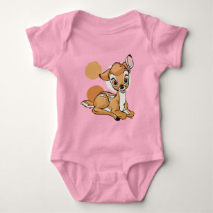 Bambi Sitting With A Smile Baby Bodysuit
