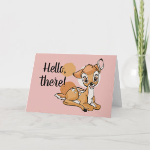 Bambi Sitting With A Smile Card