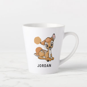 Bambi Sitting With A Smile Latte Mug