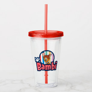 Bambi Striped Badge Acrylic Tumbler