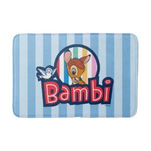 Bambi Striped Badge Bath Mat