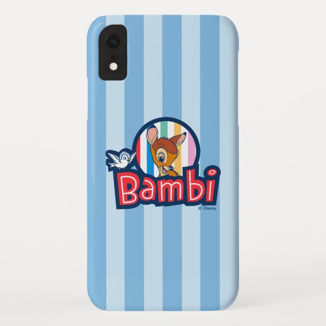 Bambi Striped Badge Case-Mate iPhone Case (Back)