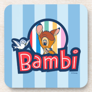 Bambi Striped Badge Coaster