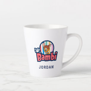 Bambi Striped Badge Latte Mug