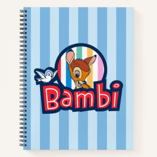 Bambi Striped Badge Notebook