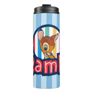 Bambi Striped Badge Thermal Tumbler