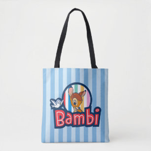 Bambi Striped Badge Tote Bag