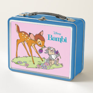 Bambi & Thumper Eating Clover Blossoms Metal Lunch Box
