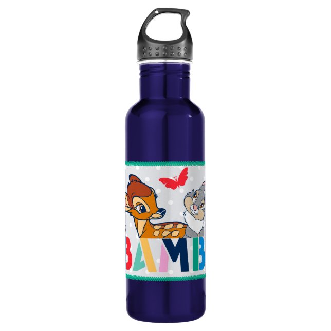 Bambi & Thumper Polka Dot Badge 710 Ml Water Bottle (Front)