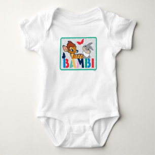 Bambi & Thumper Polka Dot Badge Baby Bodysuit