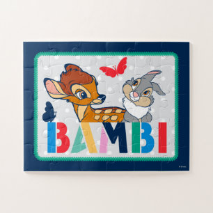 Bambi & Thumper Polka Dot Badge Jigsaw Puzzle
