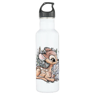 Bambi & Thumper Sitting In The Flowers 710 Ml Water Bottle