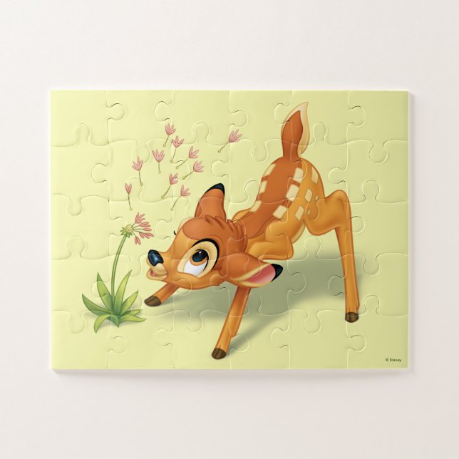 Bambi Watching Dandelion Seeds Fly Jigsaw Puzzle (Horizontal)
