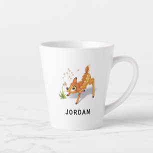 Bambi Watching Dandelion Seeds Fly Latte Mug