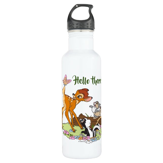 Bambi With Butterfly On Tail 710 Ml Water Bottle (Front)