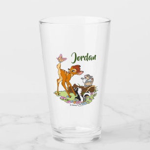 Bambi With Butterfly On Tail Glass