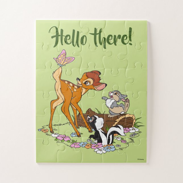 Bambi With Butterfly On Tail Jigsaw Puzzle (Vertical)