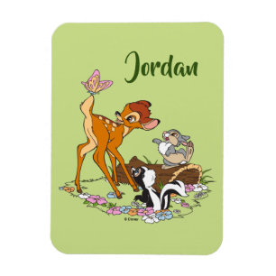 Bambi With Butterfly On Tail Magnet