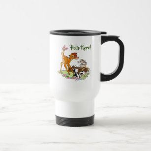Bambi With Butterfly On Tail Travel Mug