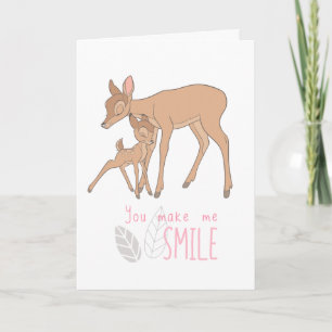 Bambi You Make Me Smile Card