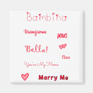 Bambina Love Quotes Set Pack Magnet