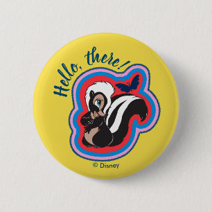 Bambi's Flower & Butterfly Badge 2 Inch Round Button