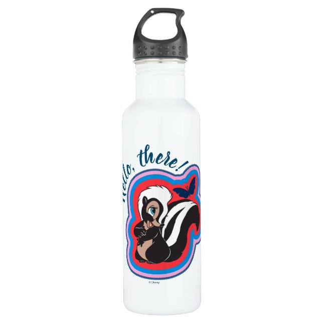 Bambi's Flower & Butterfly Badge 710 Ml Water Bottle (Front)