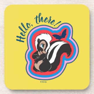 Bambi's Flower & Butterfly Badge Coaster
