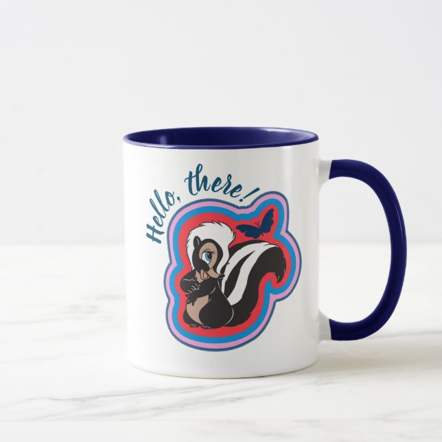 Bambi's Flower & Butterfly Badge Mug (Right)