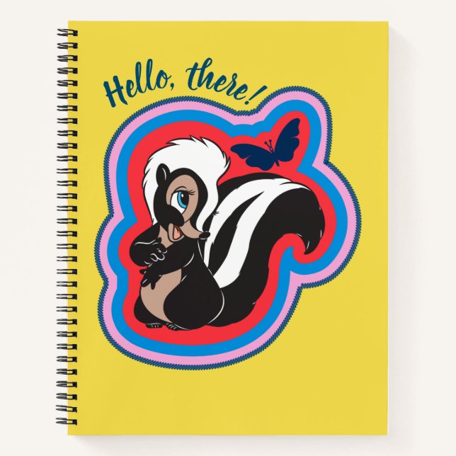 Bambi's Flower & Butterfly Badge Notebook (Front)