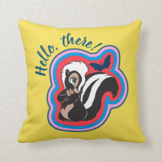 Bambi's Flower & Butterfly Badge Throw Pillow