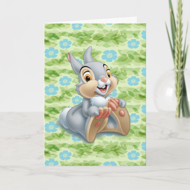 Bambi's Thumper Holding His Feet Card (Front)