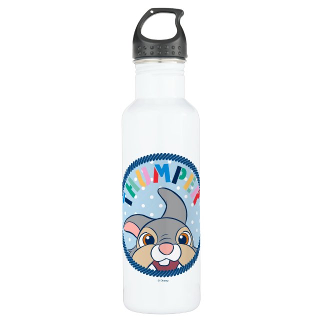Bambi's Thumper Polka Dot Badge 710 Ml Water Bottle (Front)