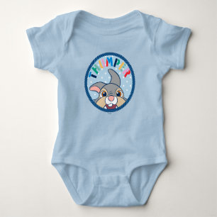Bambi's Thumper Polka Dot Badge Baby Bodysuit