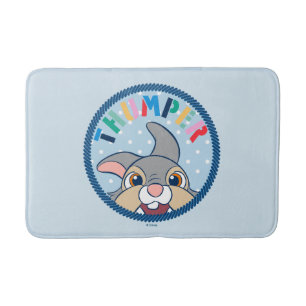 Bambi's Thumper Polka Dot Badge Bath Mat